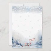 格言をテーマにした冬のクリスマスパーティの招待状 招待状 (裏面)