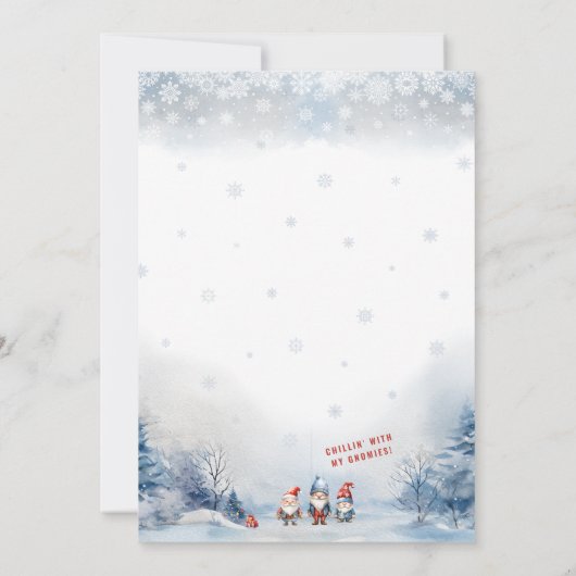 格言をテーマにした冬のクリスマスパーティの招待状 招待状 (裏面)