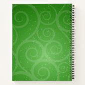 格言を着てポインティハットヒゲのクリスマスストッキング ノートブック (裏面)