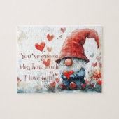 「格言アイディアがどれくらい愛してる」バレンタイン ジグソーパズル (横)