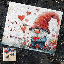 「格言アイディアがどれくらい愛してる」バレンタイン ジグソーパズル