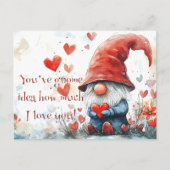 「格言アイディアがどれくらい愛してる」バレンタイン ポストカード (正面)