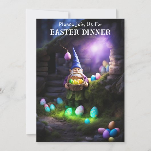 格言アットナイト&エッグスイースターディナー 招待状 (正面)