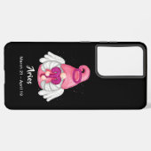 格言アリーズアストロロジーサインエンジェルS21ウルトラ SAMSUNG GALAXYケース (左側面)