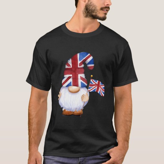 格言イギリス国旗のキングチャールズ戴冠式 Tシャツ (正面)