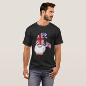 格言イギリス国旗のキングチャールズ戴冠式 Tシャツ (正面フル)