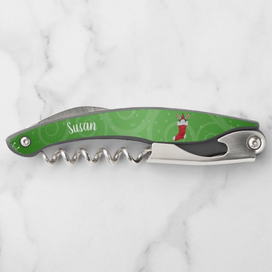 格言インストッキングキャンディーキャネズグリーンファンシースワークル ソムリエナイフ (裏面)