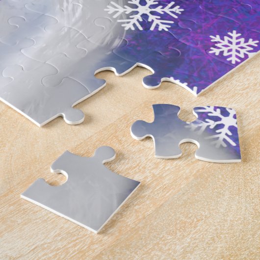 格言インパープルハットがクリスマスソングを歌う – おもしろい ジグソーパズル (側面)