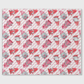 格言イン・クリスマスレッド ラッピングペーパー (フラット)