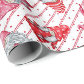 格言イン・クリスマスレッド ラッピングペーパー (ロールコーナー)