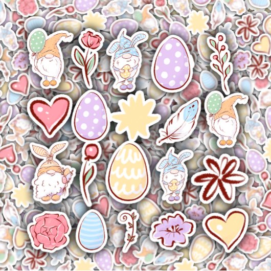 格言イースターのステッカーセット |ダイカットのシール シール