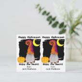 格言ウィザードスクールパーティーハロウィンカード ポストカード (スタンド正面)