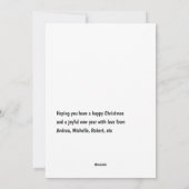 格言ウィズシャンパーニュフェスティバルホリデー応援 シーズンカード (裏面)