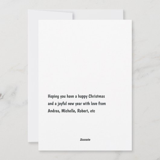 格言ウィズシャンパーニュフェスティバルホリデー応援 シーズンカード (裏面)