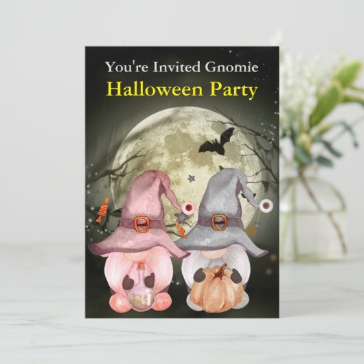 格言ウィッチズフルムーンハローウィンパーティ 招待状 (スタンド正面)