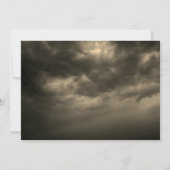 格言ウィッチパンプキンクラウディスカイハローウィンパーティ 招待状 (裏面)