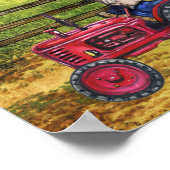 格言オントラクターファームカントリーランドスケープ ポスター (角)