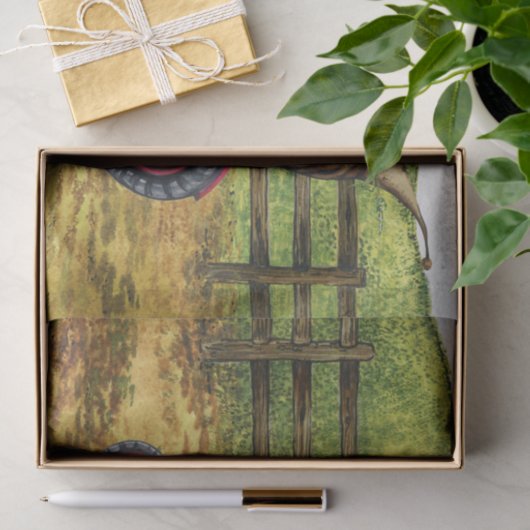 格言オントラクターファームカントリーランドスケープ 薄葉紙 (ギフト)