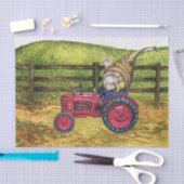 格言オントラクターファームカントリーランドスケープ 薄葉紙 (クラフト)