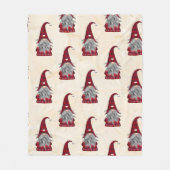 格言オンBeige背景 フリースブランケット (正面)