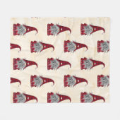 格言オンBeige背景 フリースブランケット (正面(横))