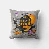格言カップルジャックオランタン幽霊のよく出るズハウス クッション (正面)