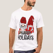 格言カップル、幸せなクリスマス Tシャツ (正面)