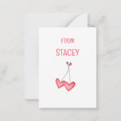 格言キッズバレンタイン ノートカード (裏面)