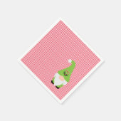 格言キャンディーケインハートクリスマスフェスティバルホリデー スタンダードカクテルナプキン (角)