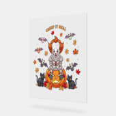 格言キュートカボンプキンハロウィーン アクリルサイン (傾斜)