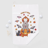 格言キュートカボンプキンハロウィーン ゴルフタオル (インサイチュ)