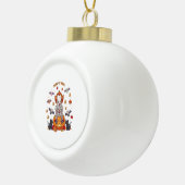 格言キュートカボンプキンハロウィーン セラミックボールオーナメント (右)