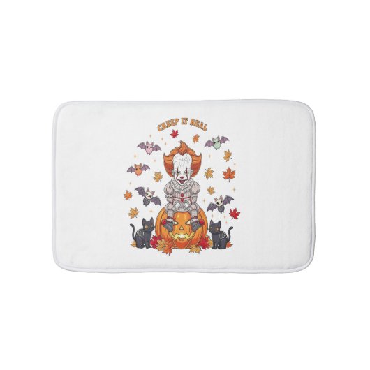 格言キュートカボンプキンハロウィーン バスマット (正面)