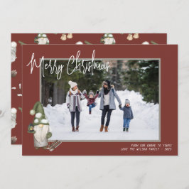 格言クリスマスウッドランド写真 シーズンカード