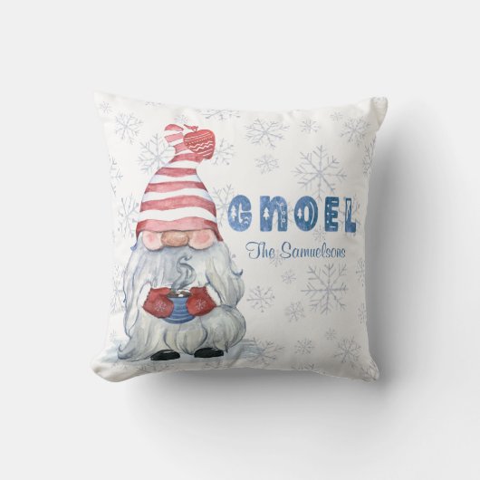 格言クリスマスグノエルパーソナライズされた クッション (正面)