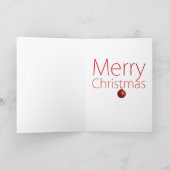 格言クリスマスグリーティングカード シーズンカード (内部)