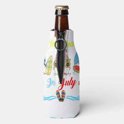 格言クリスマスサマーおもしろい ボトルクーラー (ボトル裏面)
