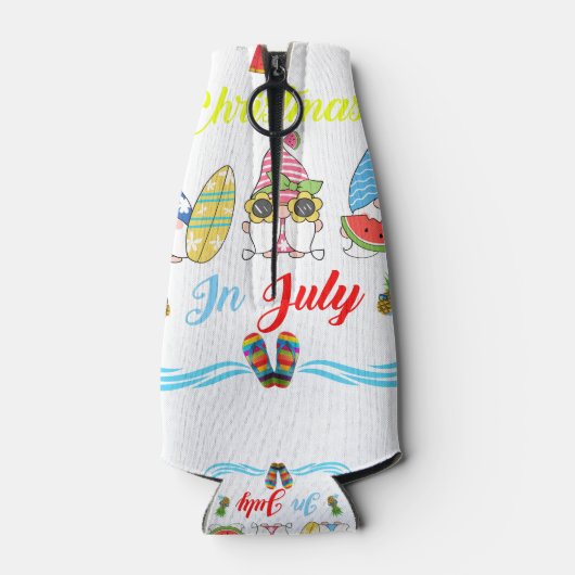 格言クリスマスサマーおもしろい ボトルクーラー (裏面)