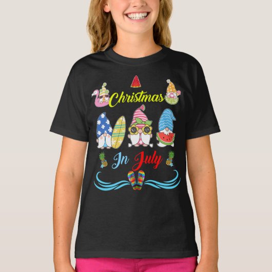 格言クリスマスサマーおもしろい Tシャツ (正面)