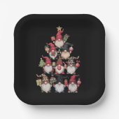 格言クリスマスツリーおもしろいクリスマス休日 ペーパープレート (正面)