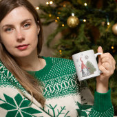 格言クリスマスツリースターズハッピーホリデー コーヒーマグカップ