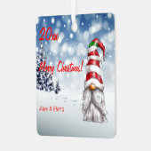 格言クリスマスツリー雪メタルスクエアオーナメント メタルオーナメント (正面左)