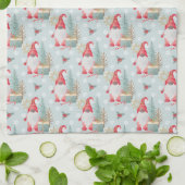 格言クリスマスパターン キッチンタオル (折り畳み)