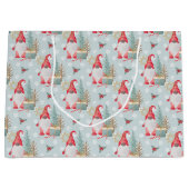 格言クリスマスパターン ラージペーパーバッグ (正面)