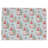 格言クリスマスパターン ラージペーパーバッグ (裏面)