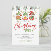 格言クリスマスパーティの招待状縁ど-  招待状 (スタンド正面)