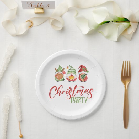 格言クリスマスパーティー紙プレート ペーパープレート (ウェディング)