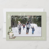 格言クリスマスフォトホリデーカード シーズンカード (正面)