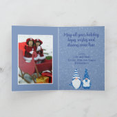 格言クリスマスホリデーと家族写真 シーズンカード (内部)