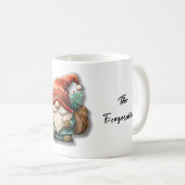 格言クリスマスホリデーデザイン缶クーラー コーヒーマグカップ (正面右)